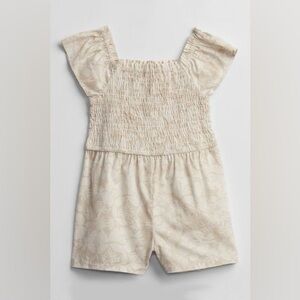 NWT Gap Toddler Smocked Romper